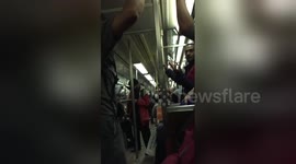 Newsflare Edit - Trinitario - Pelea en tren A - New York