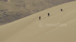 Sandboarding Drop In Dunes Gigant in Chile