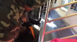 NYC Subway Train Fight 2