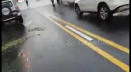 Increible e historica granizada en guadalajara jalisco