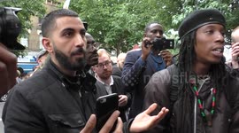 Local community confronts liaison officers about Rashan Charles' death