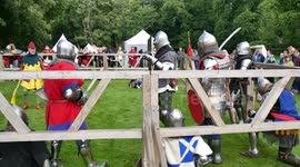 Full-contact Medieval combat at Scone Palace Tournament of Destiny