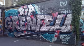 Grenfell graffiti art at Thorpe Close, Ladbroke Grove, London