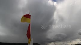 Storm Clouds Arrive At Popular Beach
