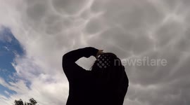 Stunning Mammatus Clouds After Big Thunderstorm In N. Ireland!