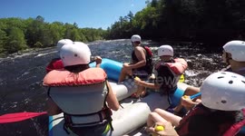 GoPro Whitewater Rafting Crazy Class IV Rapids