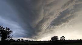 Incredible storm clouds over Northern Ireland