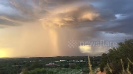 Stunning time-lapse of microburst in Arizona