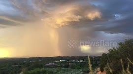 Stunning time-lapse of microburst in Arizona
