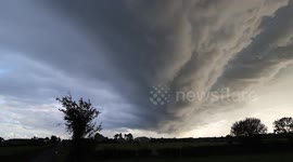 Incredible storm clouds over Northern Ireland