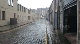 Rain on cobblestones