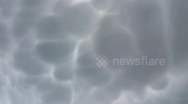 Beautiful Mammatus Clouds After Midday Storm