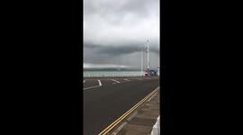 Weymouth bay water spout