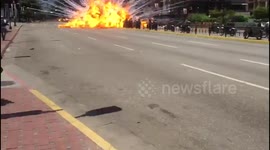 Huge blast hits Venezuelan police