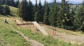 Double MTB crash