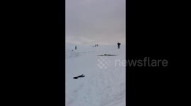 Epic Ski Jump Fail