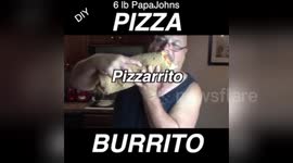 Newsflare Edit - Papa Johns 6 lb Pizza Burrito
