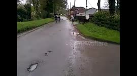 Funny video of a Bike Ditch Jump Fail!