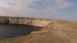 Ланос упал в яму.Тарханкут