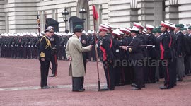 FILE: Footage of hundreds of rain-soaked people turn up to see HRH Prince Philip