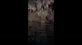 Crystal clear underwater caves in Mexico
