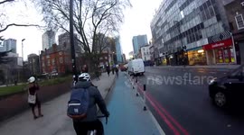 Motor - cyclist collision Aldgate Junction
