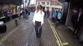 Louise Redknapp attends the Evita press night