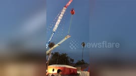 Firefighters rescue man after bungee jump malfunction