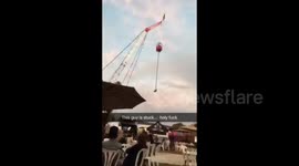 Bungee Jumper Rescued After Being Stuck Upside down at Ventura County Fairgrounds