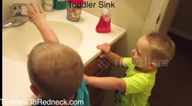 How to make a Happy Toddler Sink DIY  Life Hack
