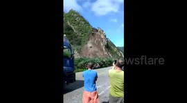 Massive landslide hits northeastern China