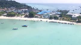 Flying above Koh Phi Phi Thailand with TravelMagma Drone