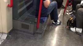 Police investigate stabbing scene at Leytonstone station