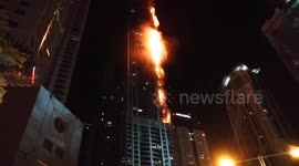 Blaze tears through Dubai's Torch Tower