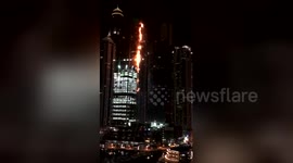 Large fire breaks out in 79-storey residential tower in Dubai
