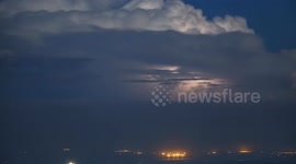 Epic Thunderstorms Seen From Atop Mount Laguna in southern California