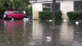 Flooding on St Claude Ave and Montegut Bywater New Orleans