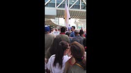 Tramsters 419 rally at Pearson Airport...