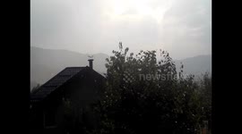 The sun rises and the rain falls