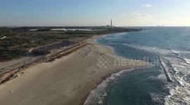 Caesarea Israel Caught by a Drone from above