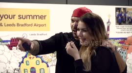 Romantic break ends with heartwarming flashmob proposal at airport