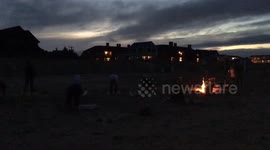 Full Moon Yoga Workout with Bonfire and Drums