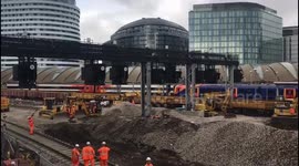Work being carried out at London Waterloo Station