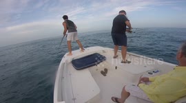 Man Overboard. What not to do during a fish frenzy. Hilarious!