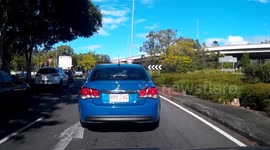 Brisbane Car Accident on Roundabout - Dashcam 24/06/2016