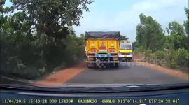 Close call on Charmadi road  - NH234