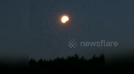 'Blood moon' lights up the night sky in lunar eclipse
