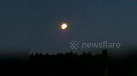'Blood moon' lights up the night sky in lunar eclipse