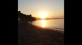 I fell asleep on a beach at Zakynthos and when I wake up I see this view