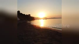 Newsflare Edit - I fell asleep on a beach at Zakynthos and when I wake up I see this view